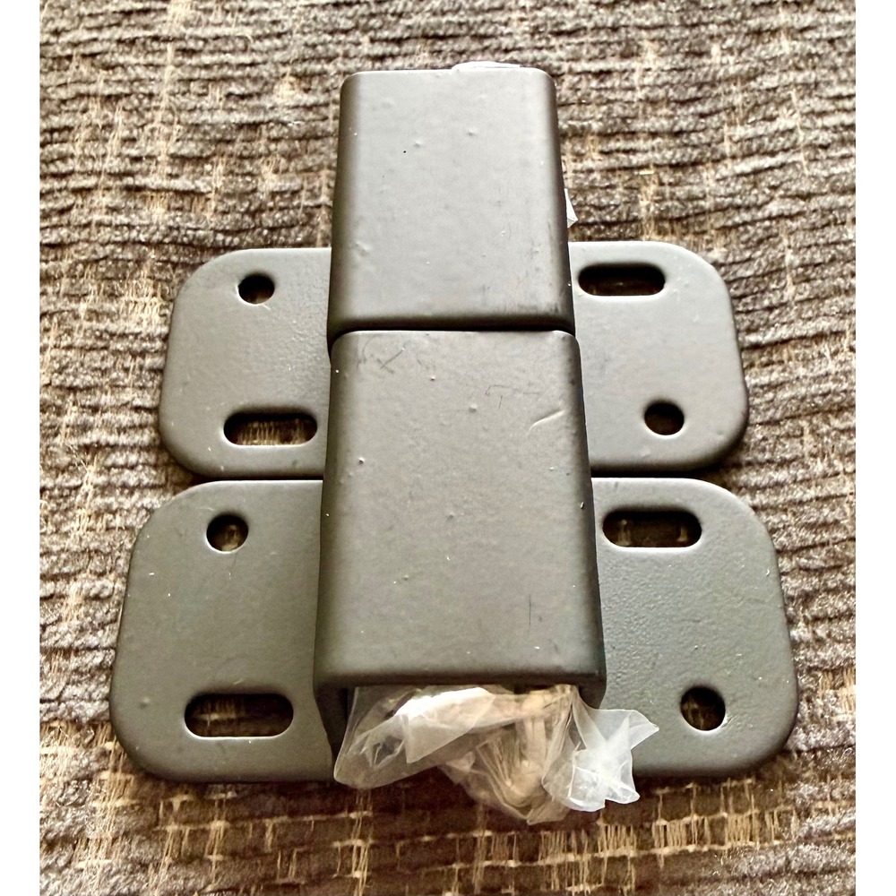 Curtain Rod Brackets Set of 2 Like New Matte Black Metal Industrial